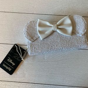 Loungefly Disney’s Minnie Mouse Sequined Wedding Wallet